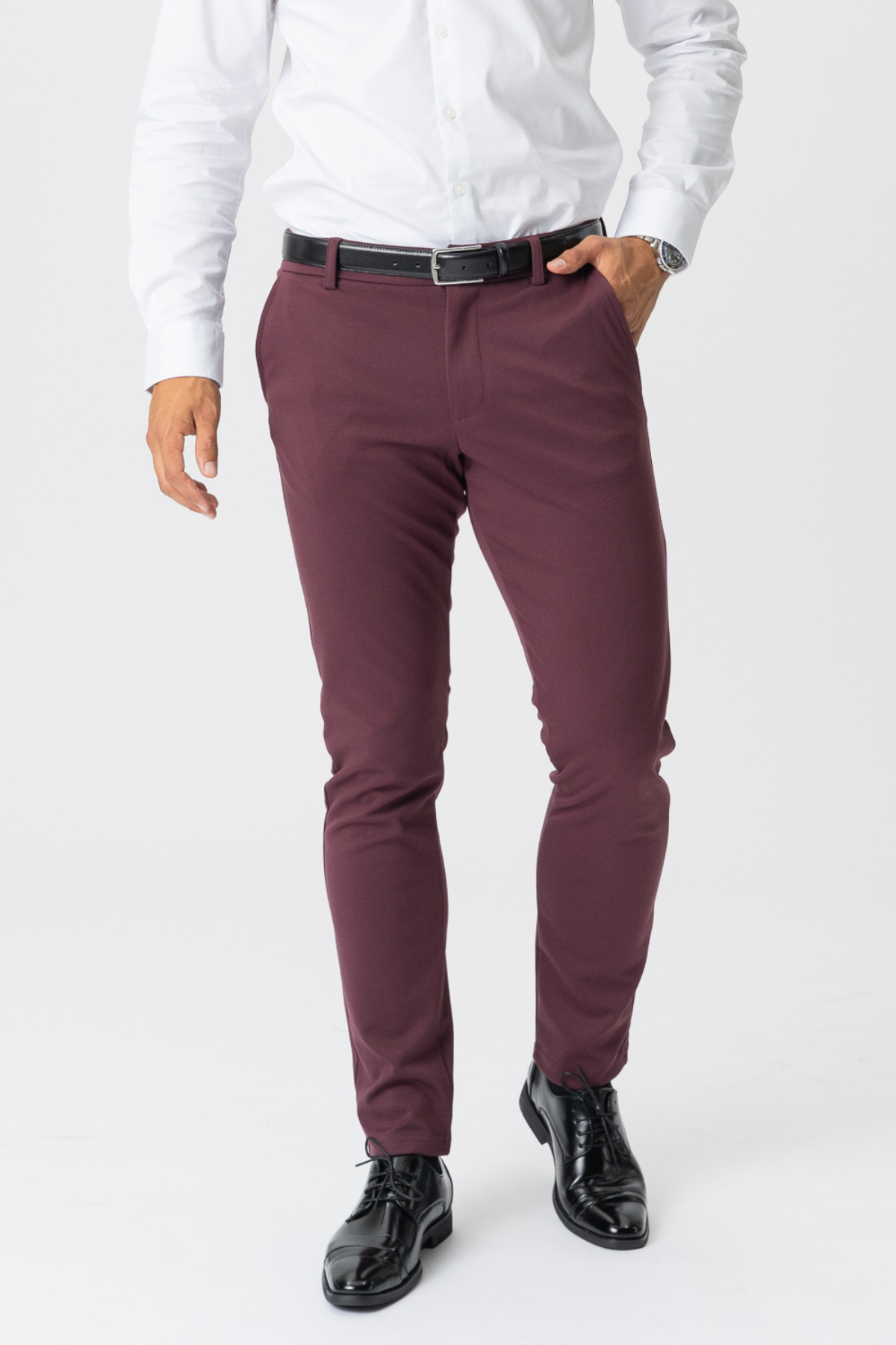 +81 369　TB Pant M wine red 81 369 TB Pant M wine red Women's Wide Leg Pants | Crimson