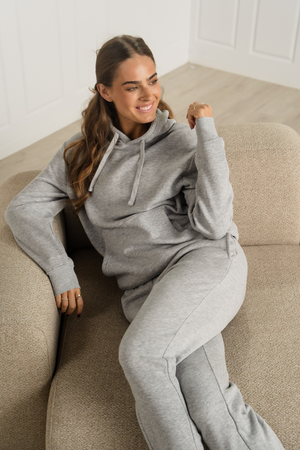 Essential Hoodie - Grey Melange