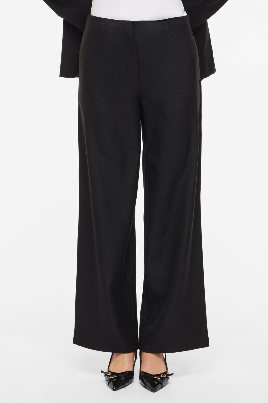 Gurha široke hlače - crne
