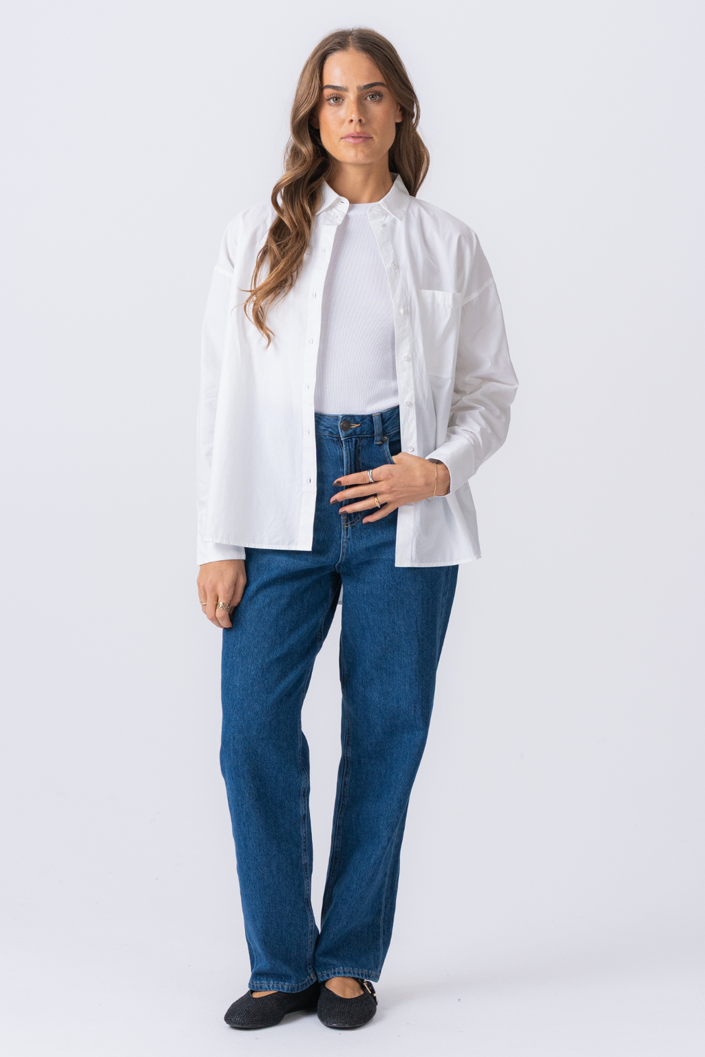 Relaxed Shirt - White