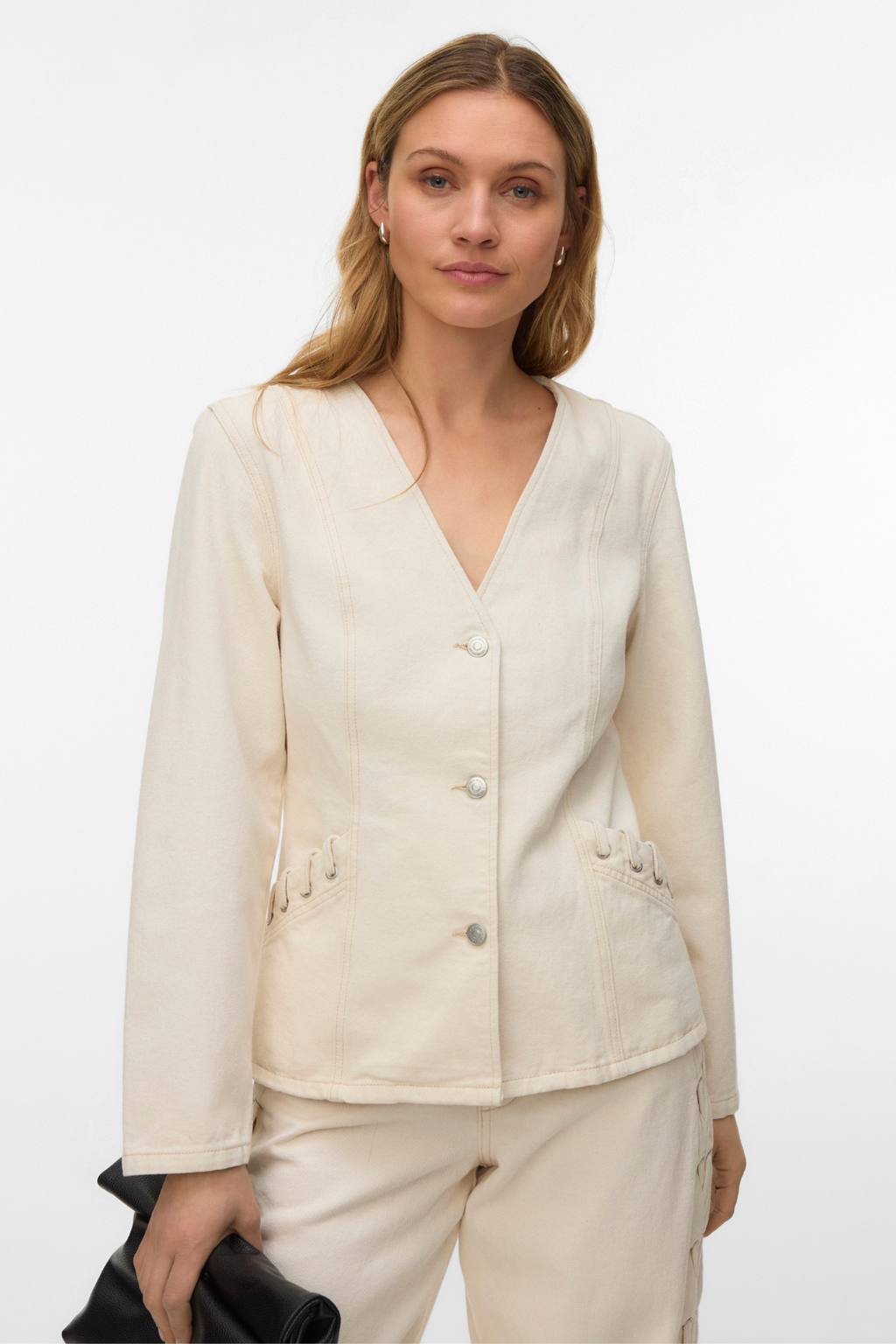 Bunda Leva String Ecru Dnm - Ecru