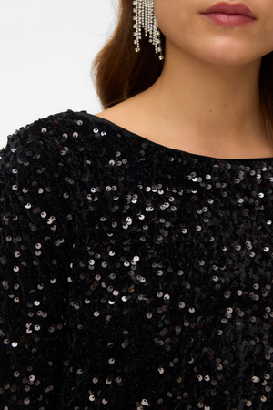 Bella Short Dress - Black