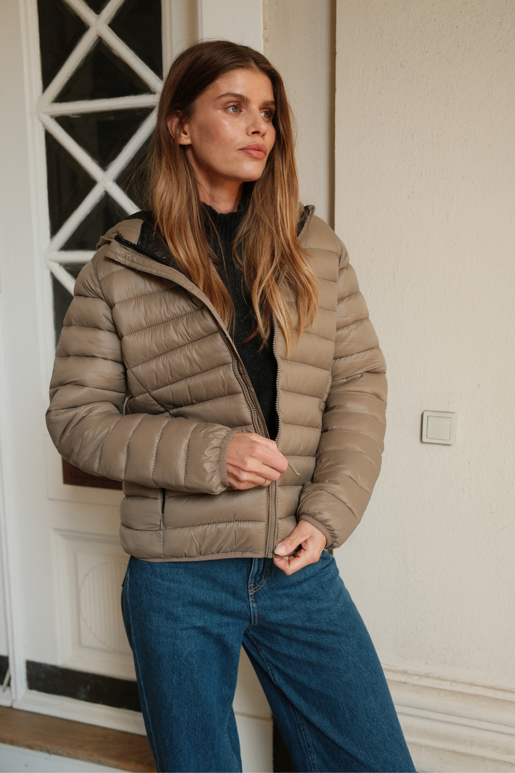 Light Puffer Jacket - Sand