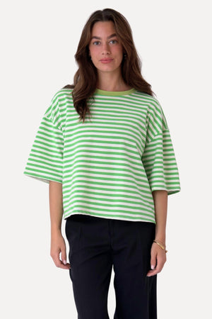 Zoe T-Shirt - Green/White