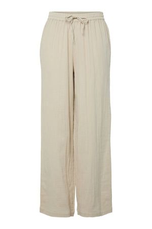 Sastina High-Waisted Wide Pants - Silver Lining