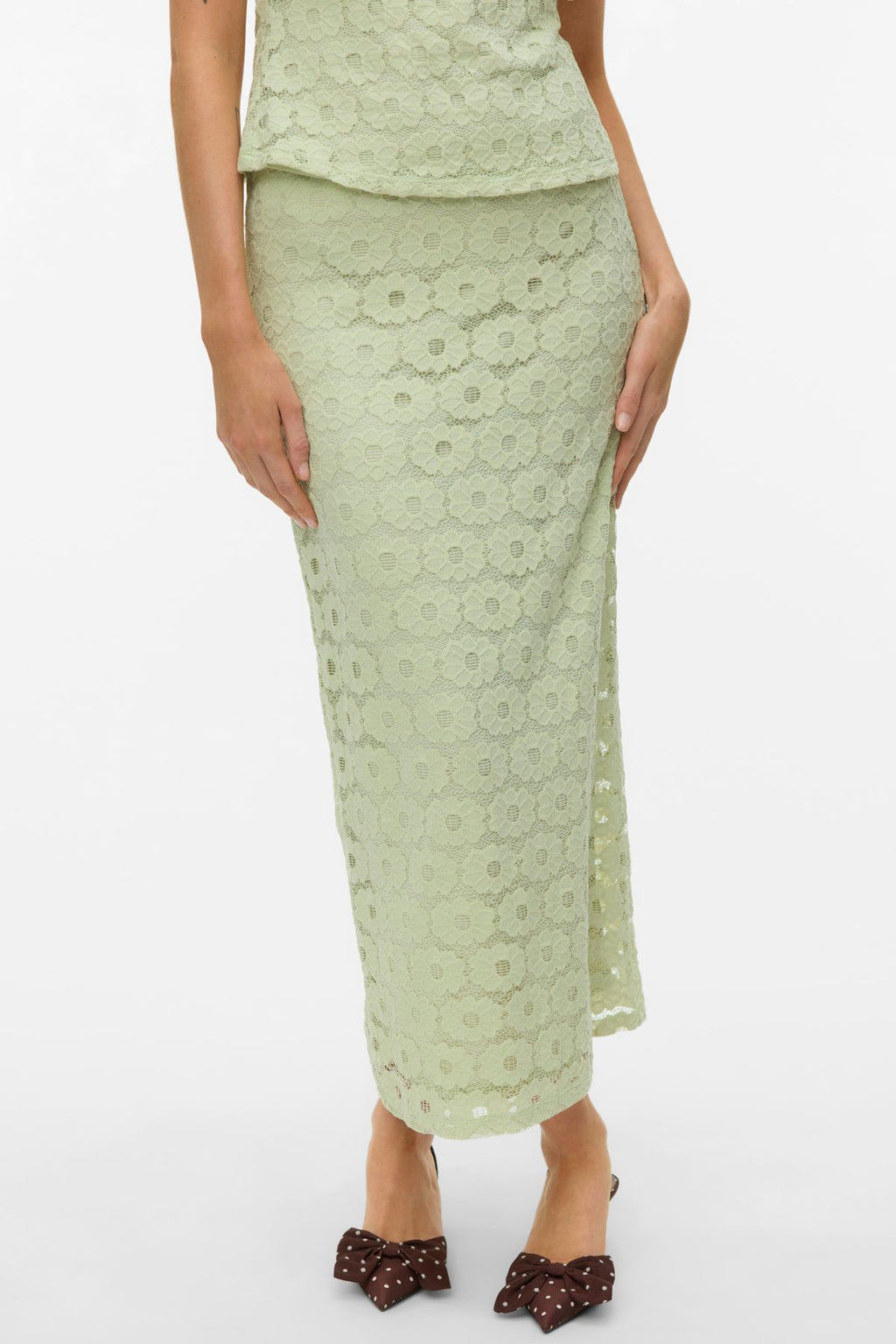 Janelle Ankle Skirt - Fog Green