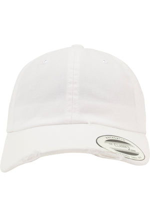 Low Profile Destroyed Cap - White