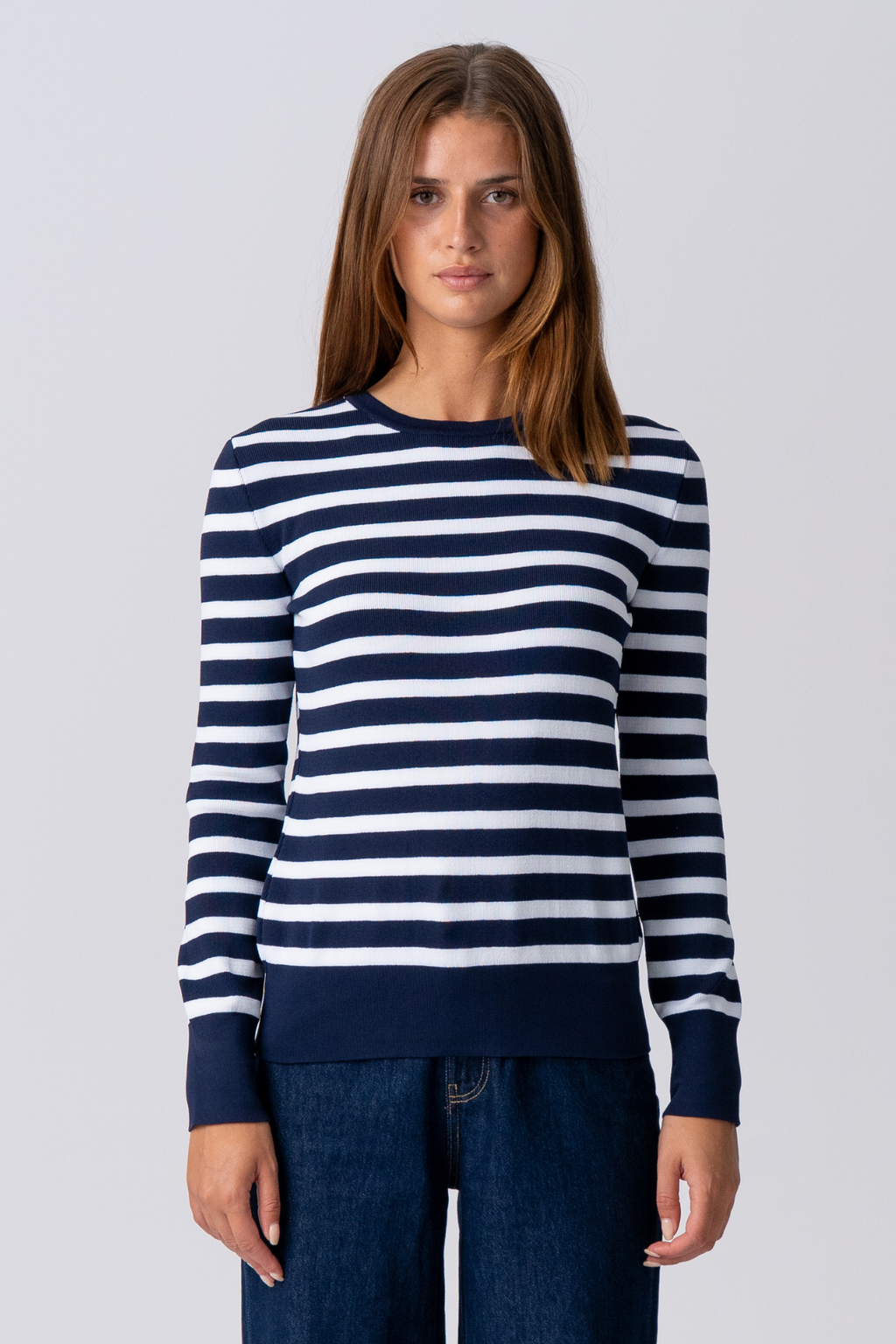 Maja Striped Shirt - Navy