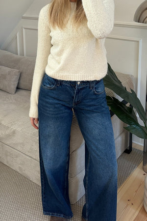 Serena Baggy Jeans – stredne modré