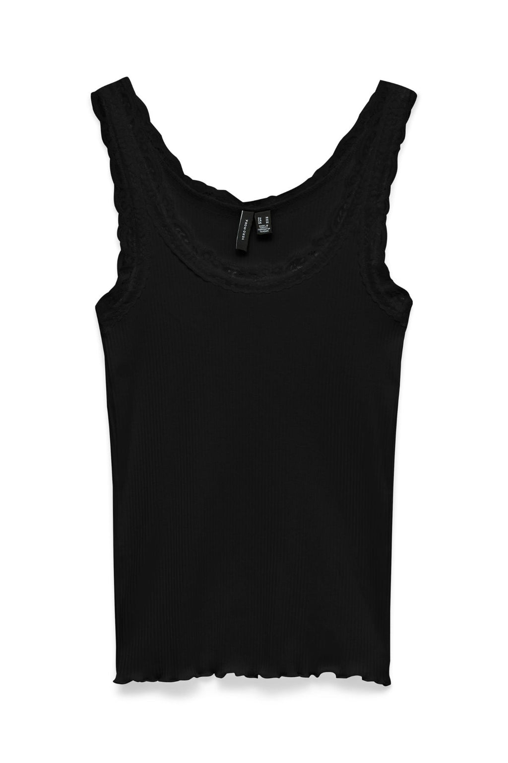 Nana Lace Tank Top - Black