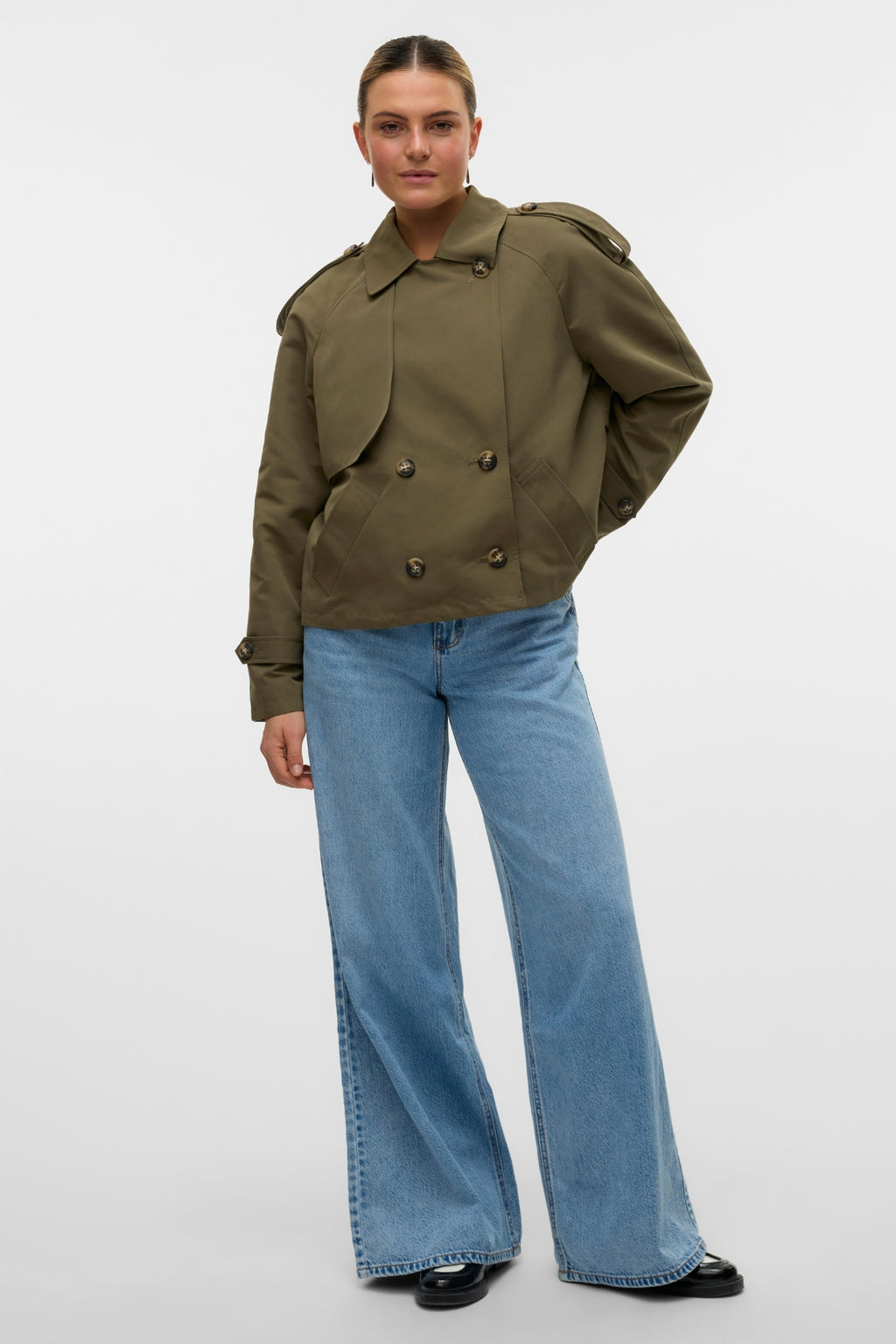 Chloe Short Trenchcoat - Kalamata