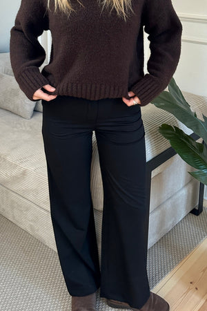 Rosalie Leathan Pants - Dubh