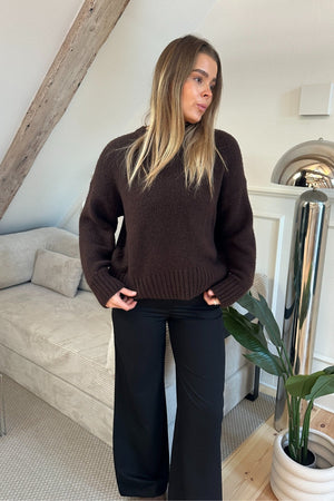 Rosalie Leathan Pants - Dubh