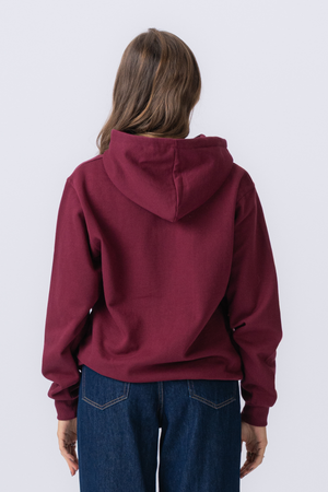 Basic zip hoodie - Burgundy
