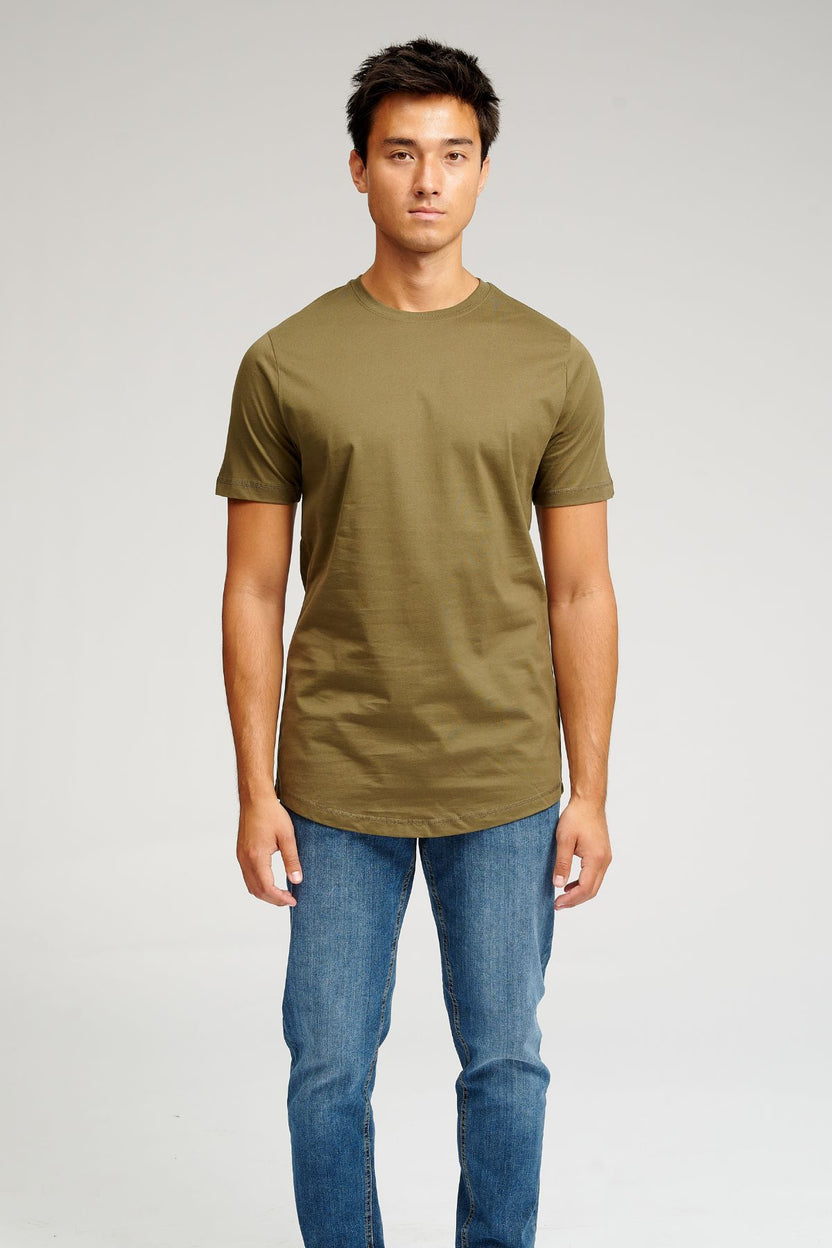 Dlhé tričko - armáda zelená