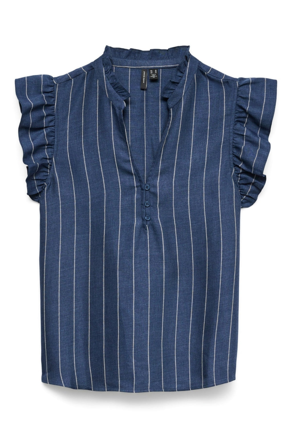 Barr Odette V-Muineál - Denim Dorcha / Bán