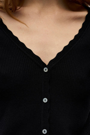 Kelly Re V-Neck Cardigan - Black