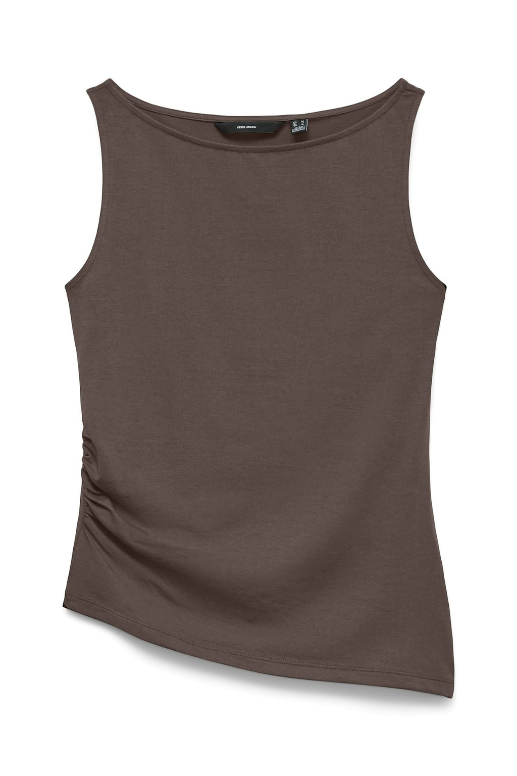 Kira Boat-Neck Top - Chocolate Martini