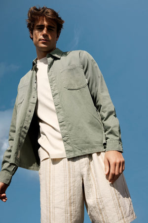 Alex majica Regular Fit - lagana maslina