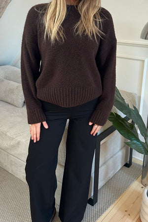 Rosalie Leathan Pants - Dubh