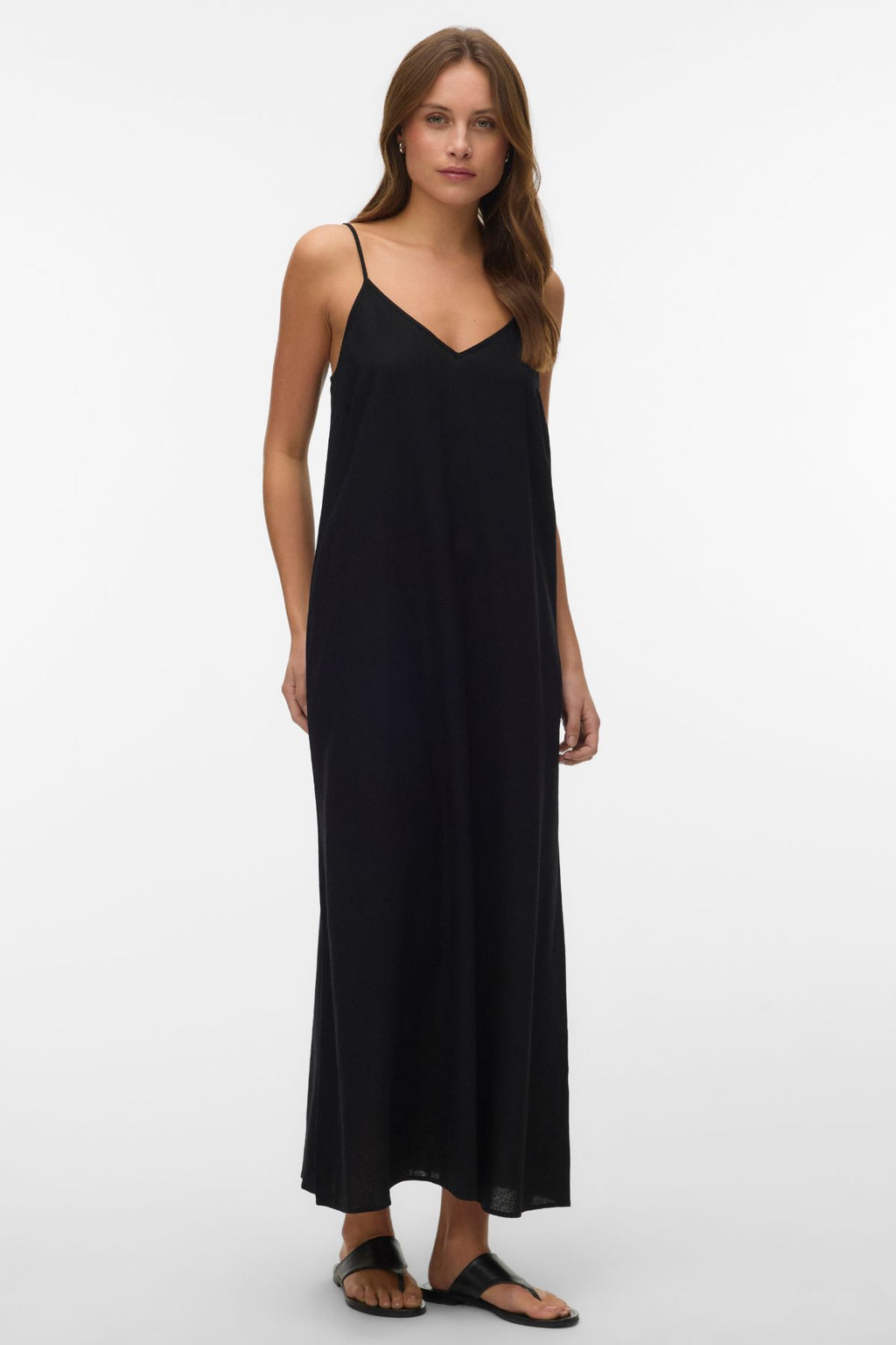 Mymilo jednostruka haljina do gležnja - crna