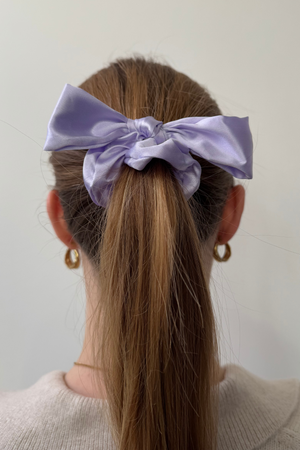 Bow Scrunchie - Purple