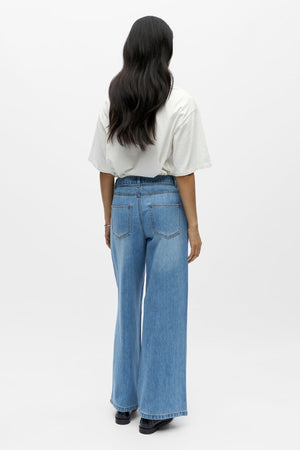 Rosie Wide Jeans - svetlomodrá džínsovina