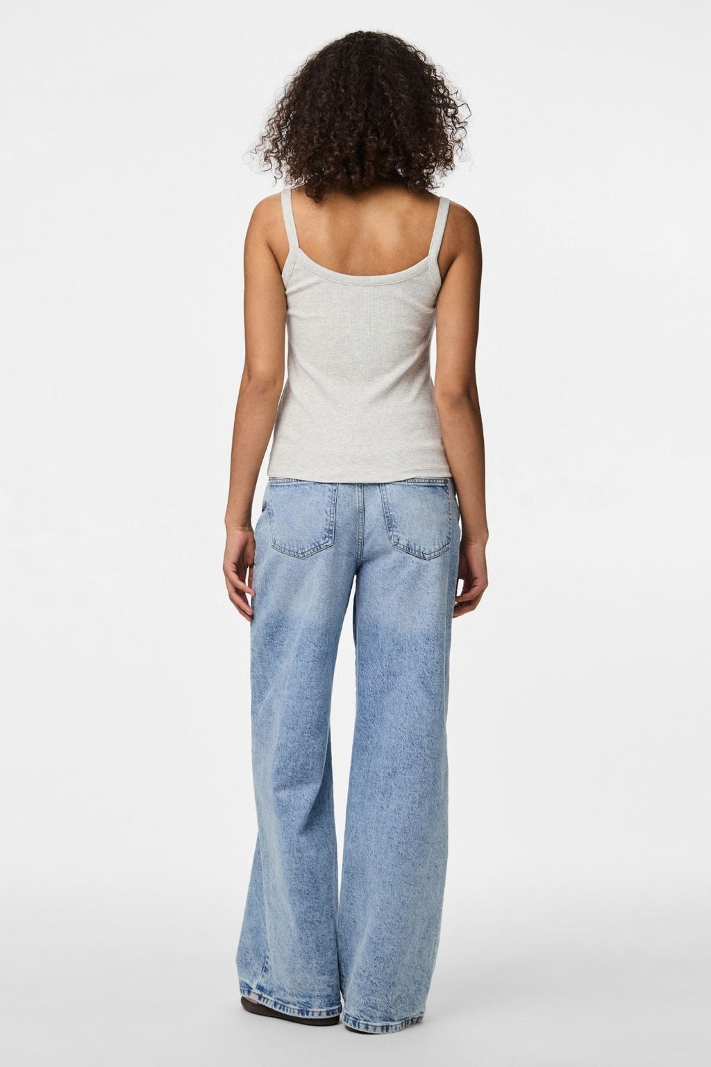 Bealtaine Strap Top - Melange liath éadrom