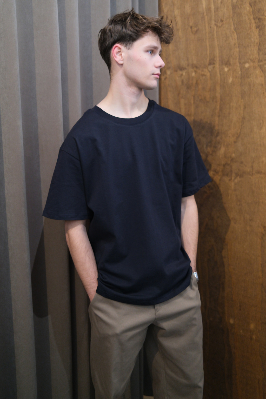 T-léine Boxfit Trom - Navy