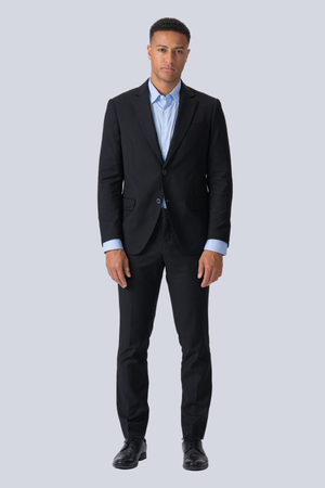 Premium Culaith aon-breasted (dubh)