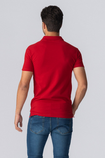 Muscle Polo Shirt - Red