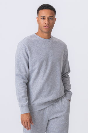 Essential Crewneck - Grey Melange
