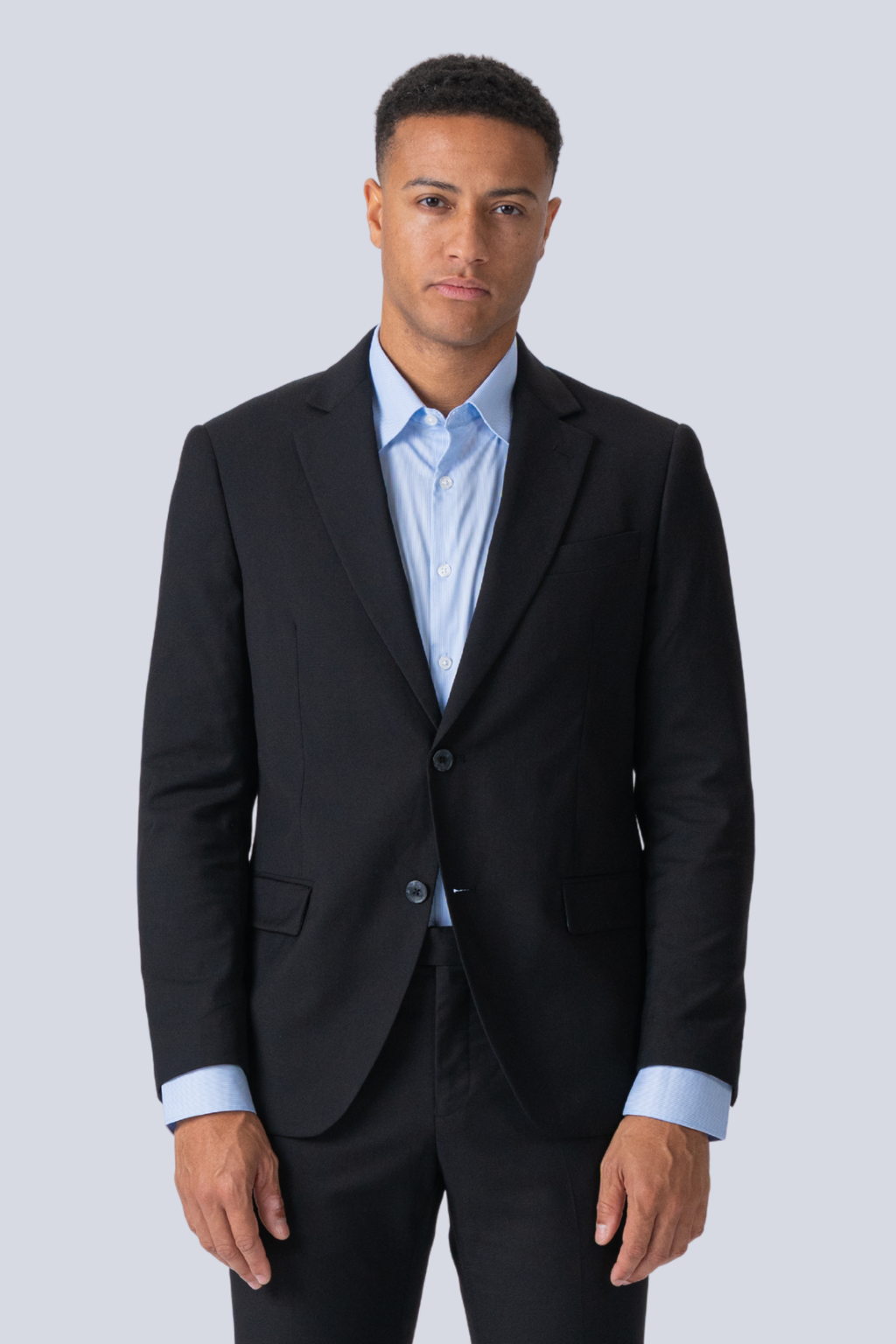 Premium Single-breasted Blazer - Black
