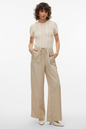 Melaney Loose Pant - Overcast Melange
