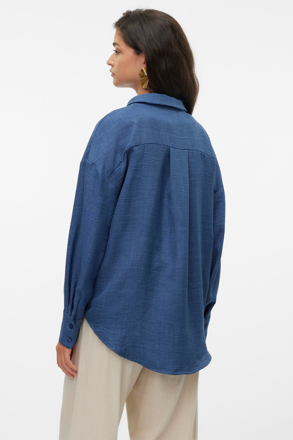 Melaney Queeny majica - tamni traper melanž