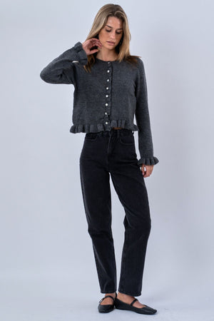 Flora kardigan - sivi