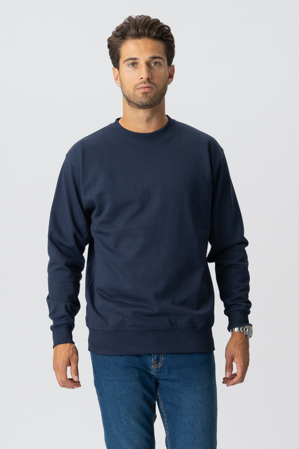 Basic CREWNECK - Navy