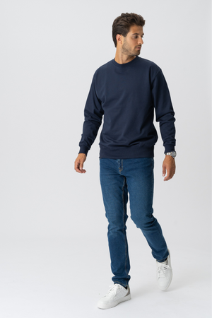 Basic CREWNECK - Navy
