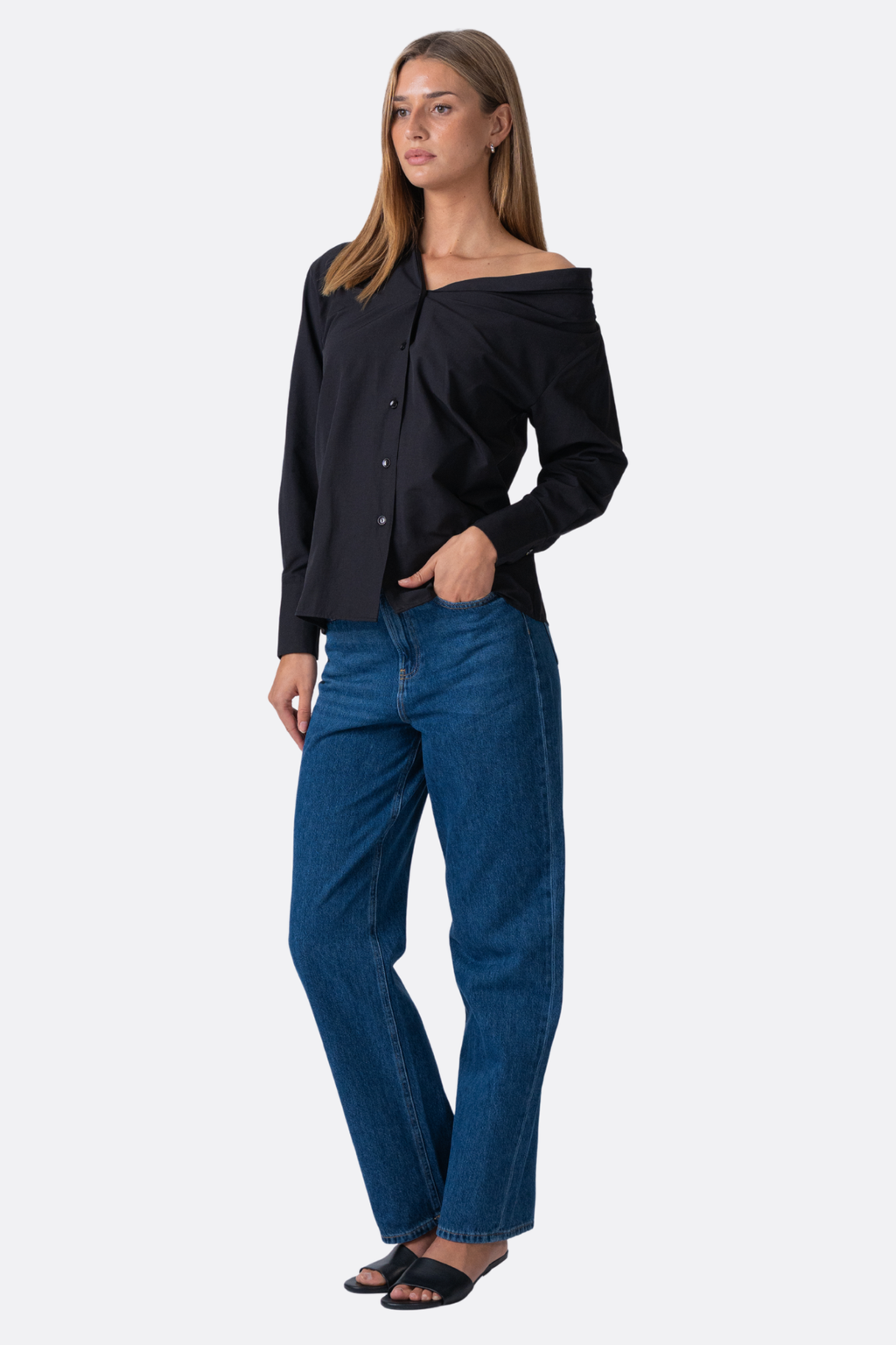 Serena Oversized Košulja - crna