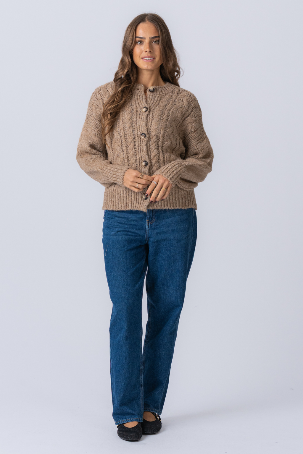 Botton Knit - béžová