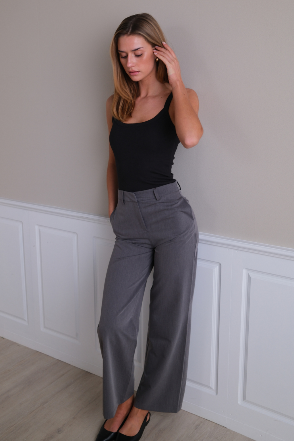 Rosalie Wide Pants - Grey