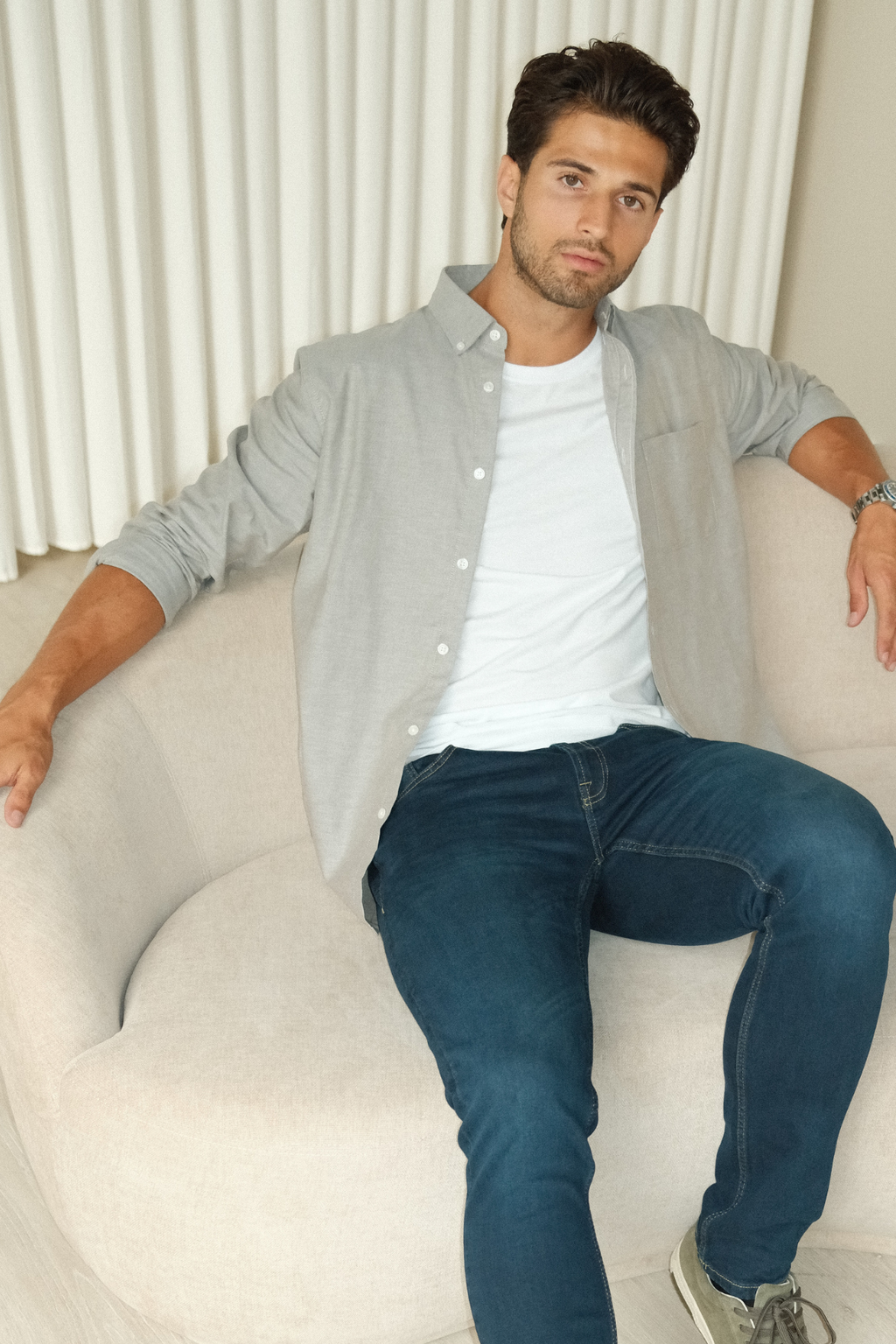 Originalna izvedba Oxford Shirt ™ ️ - Grey Melange