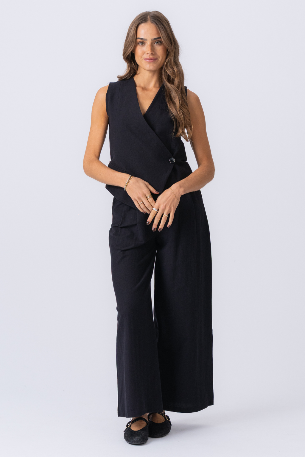Melissa Wide Pants - Black