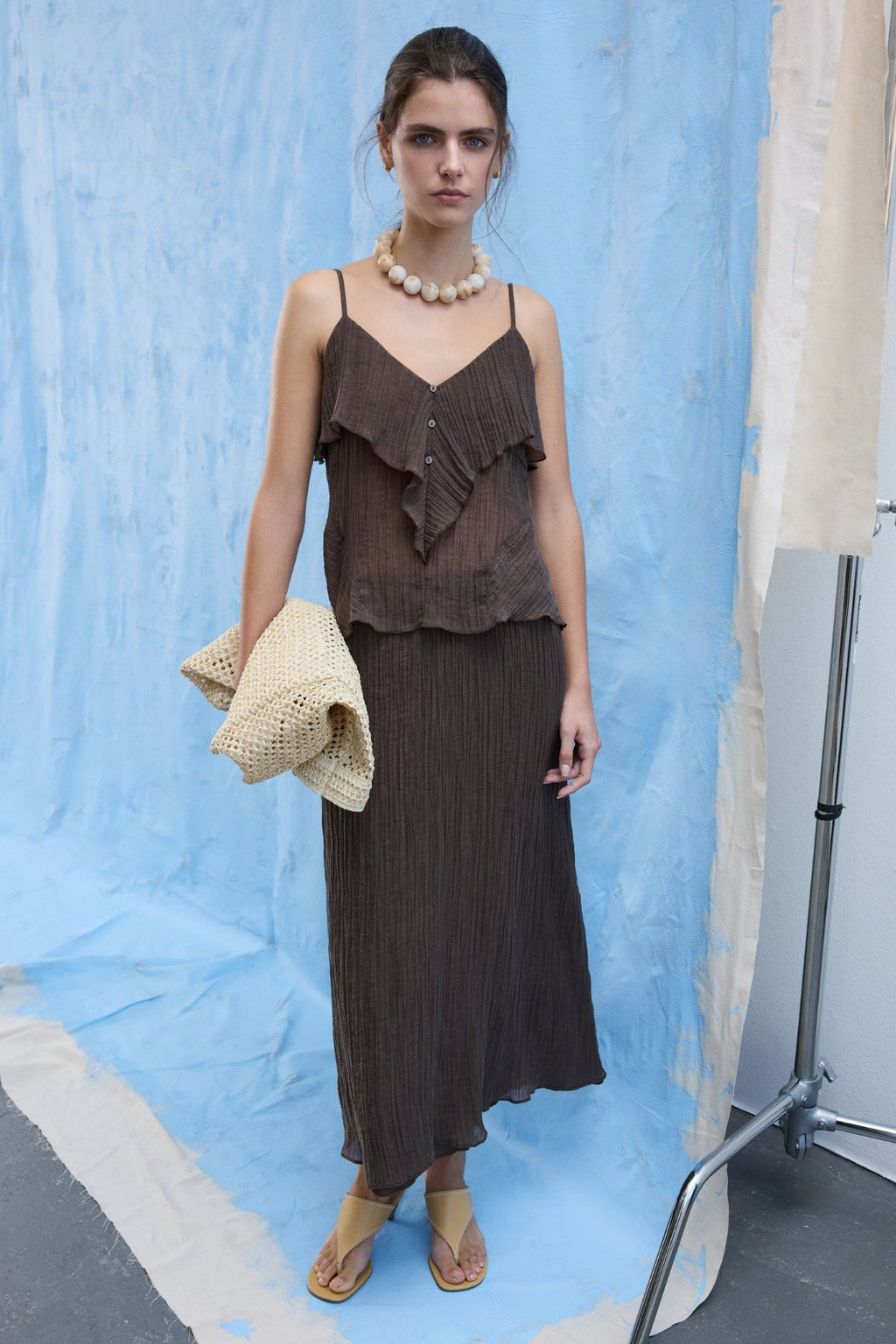 Midi suknja Danira - Slate Black