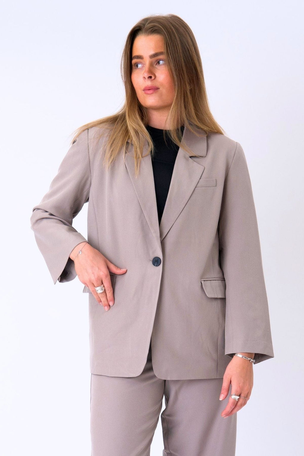 Oversized Blazer - Grey