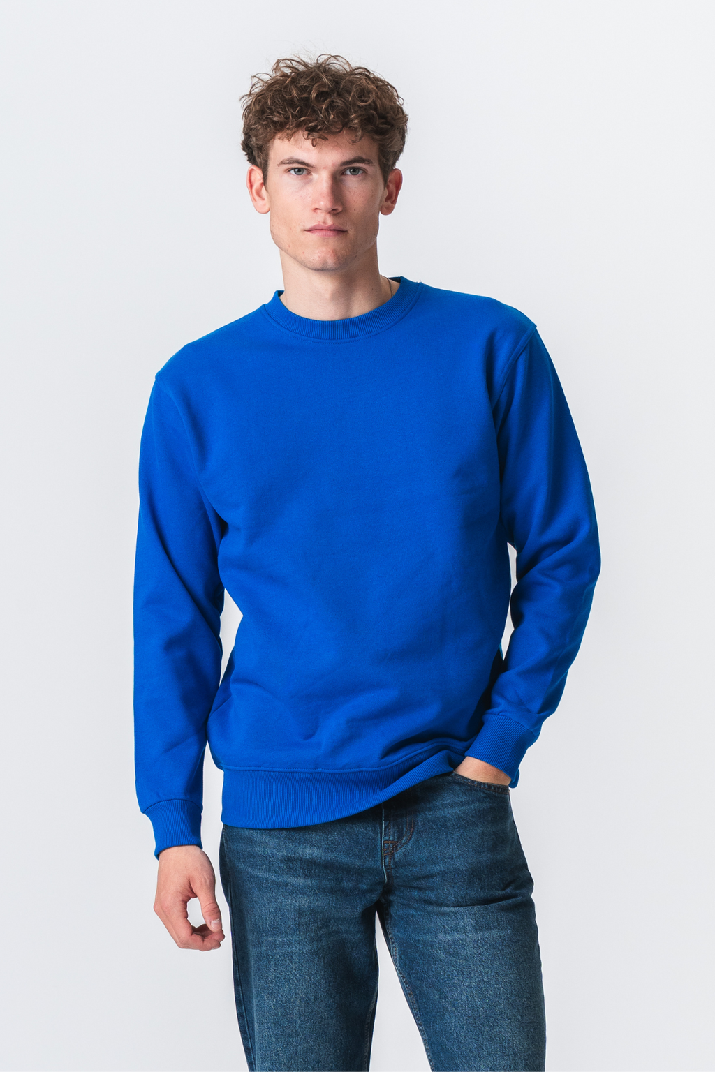 Basic Crewneck - Swedish Blue