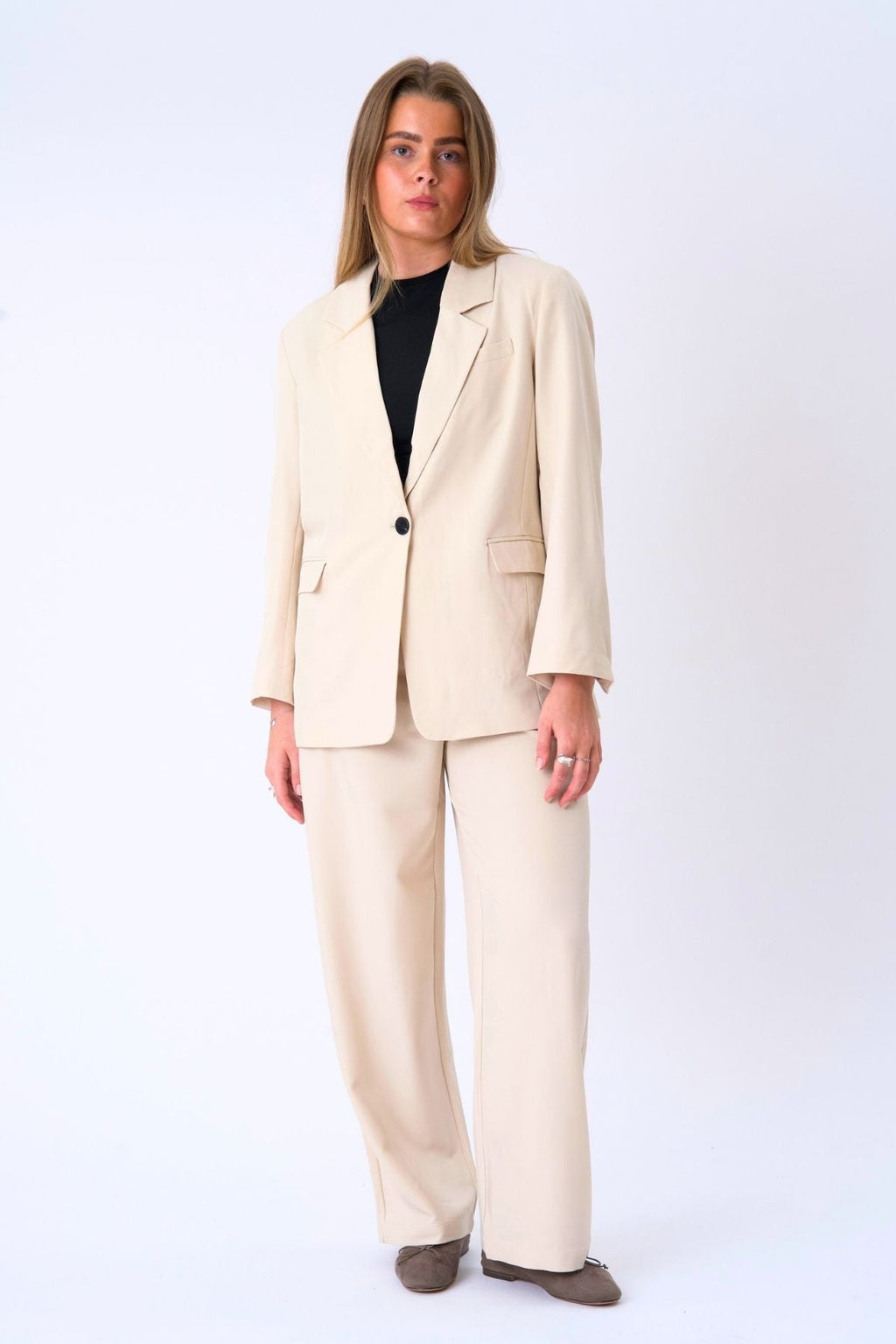 Oversized Blazer - Beige