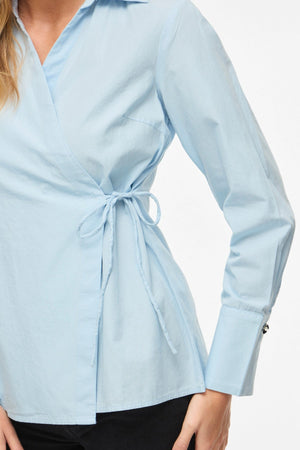 Lumi V-Neck Wrap Top - Nantucket Breeze