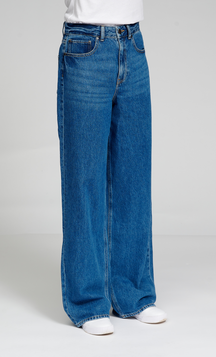 The Original Performance Wide Jeans - Medium Blue Denim