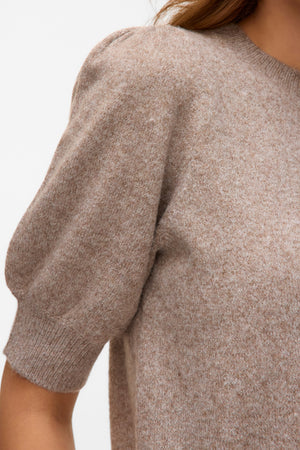 Doffy pulover s O-izrezom - Moon Rock Melange